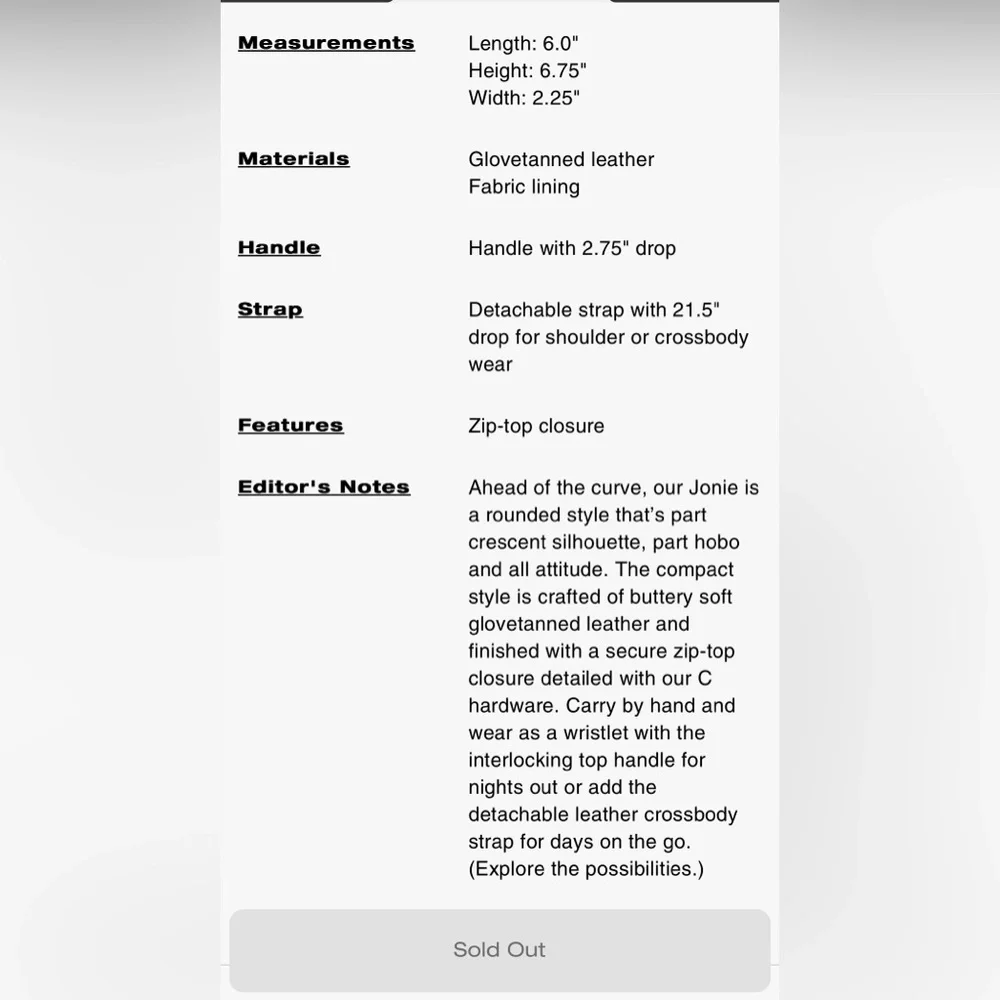 Coach mini Jonie bag - Picture 9 of 9